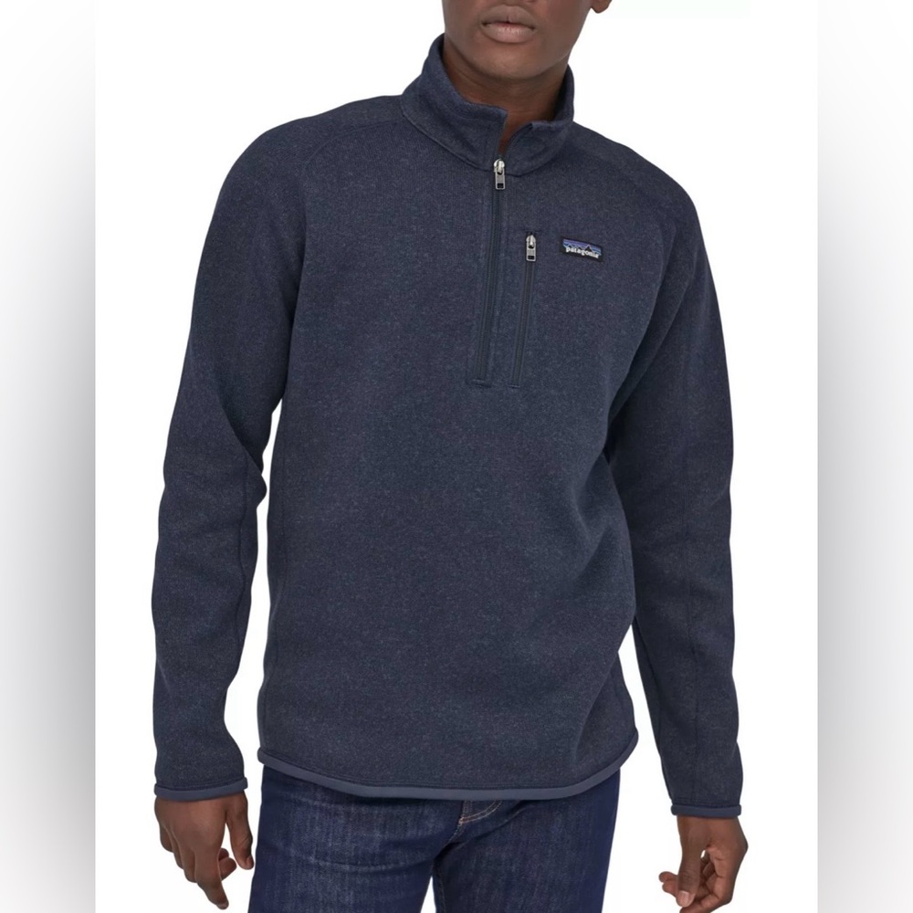 Men’s Patagonia Better Sweater 1/4 zip Fleece jacket/Top. Navy. Size XL